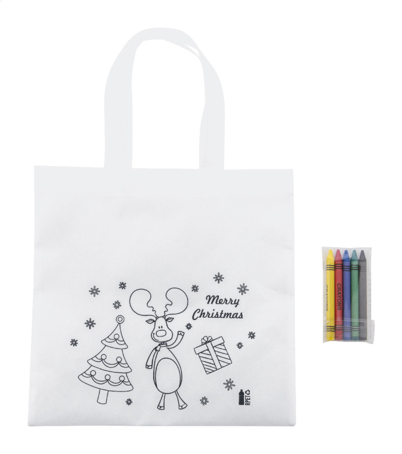 Julfar Shop vianočná taška na vyfarbenie