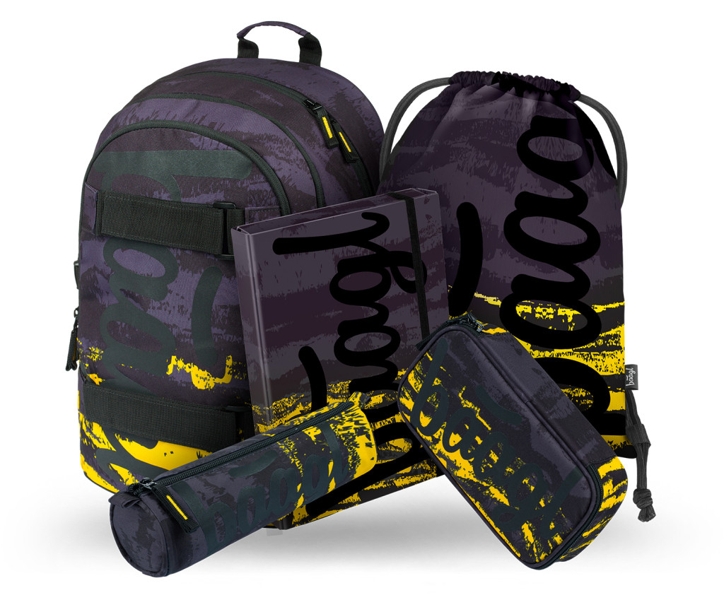 BAAGL SADA 5 Skate Dune: batoh, peračník, vrecko, dosky, púzdro