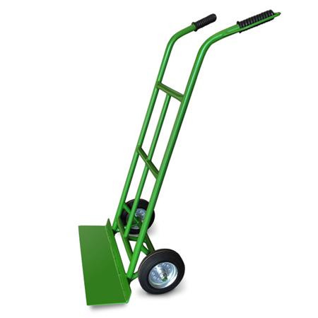 . Dvojkolesový vozík, vreckový, štandardná lopata, rozmer lopaty 45x15 cm, nosnosť 200 kg