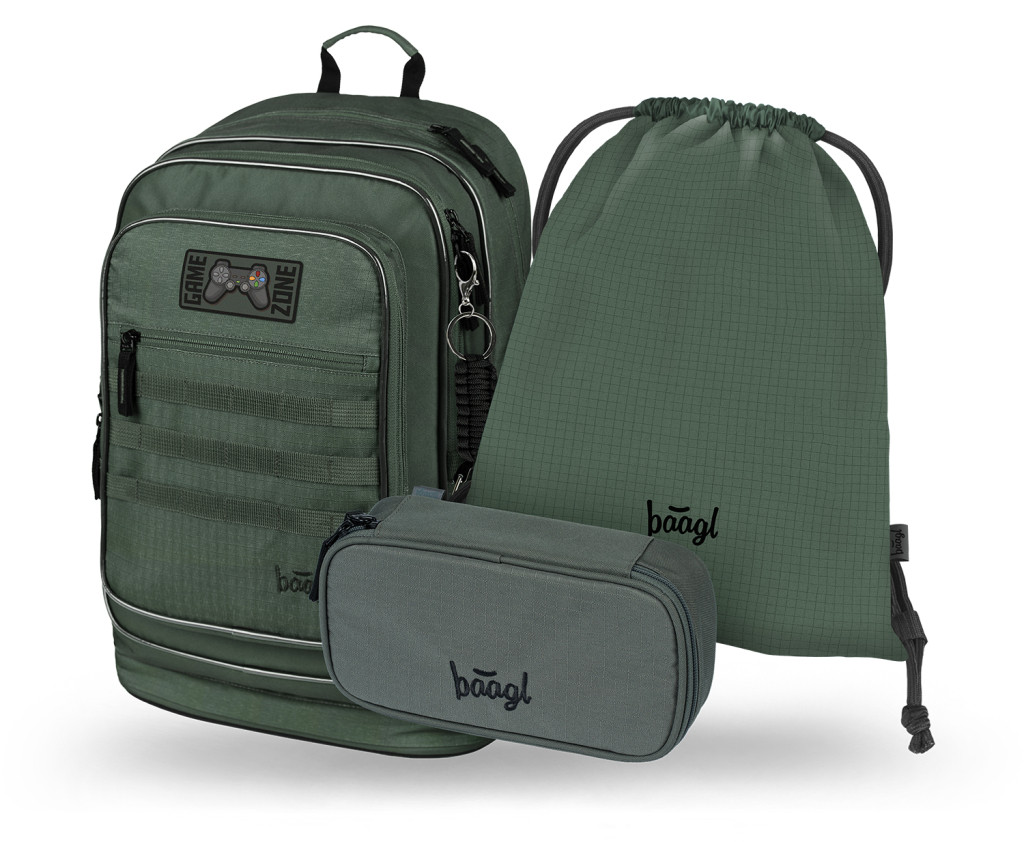 BAAGL SADA 3 Cubic Grove: batoh, peračník, vrecko