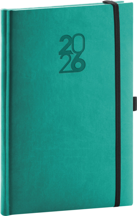 NOTIQUE Týždenný diár Aprint Top 2026, tyrkysový, 15 x 21 cm
