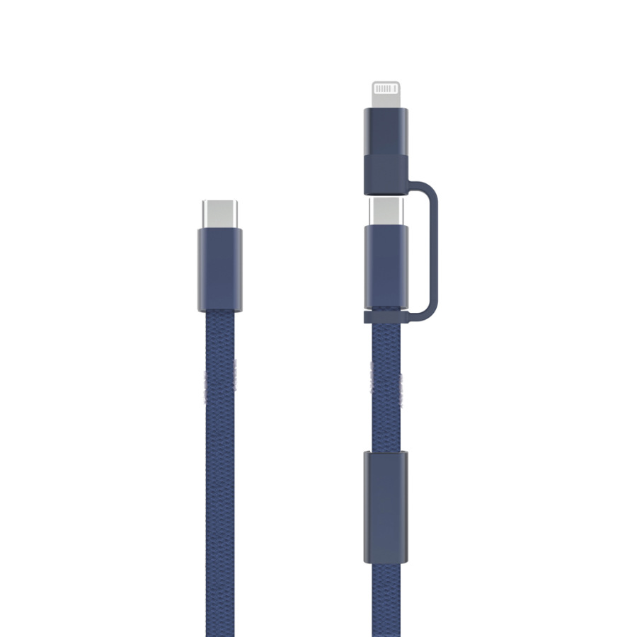 Arc RCS 60W 120 cm 2 v 1 rýchlonabíjací kábel modrá