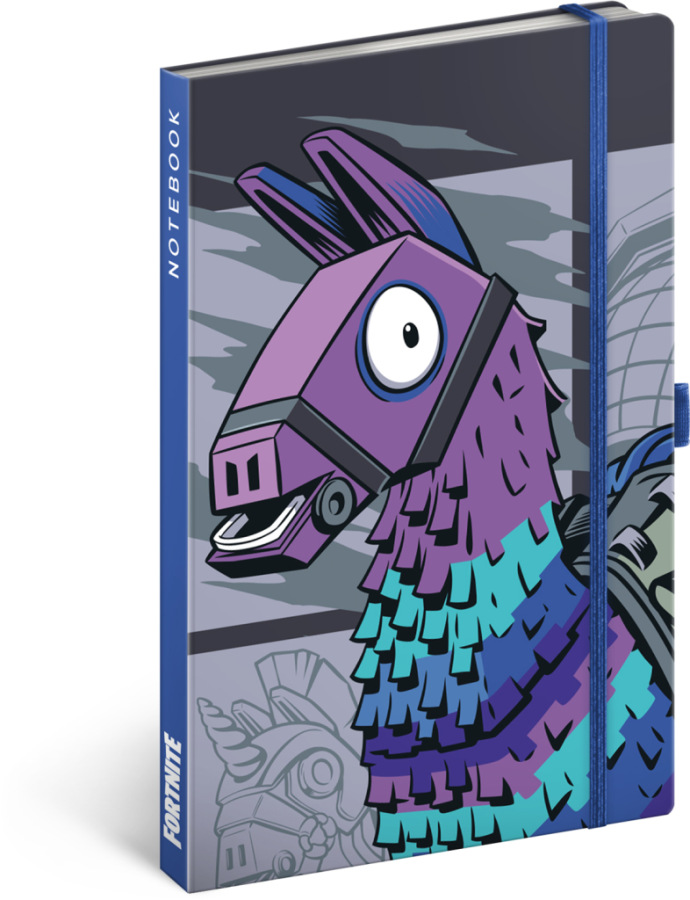 NOTIQUE Notes Fortnite – Llama, linajkovaný, 13 x 21 cm