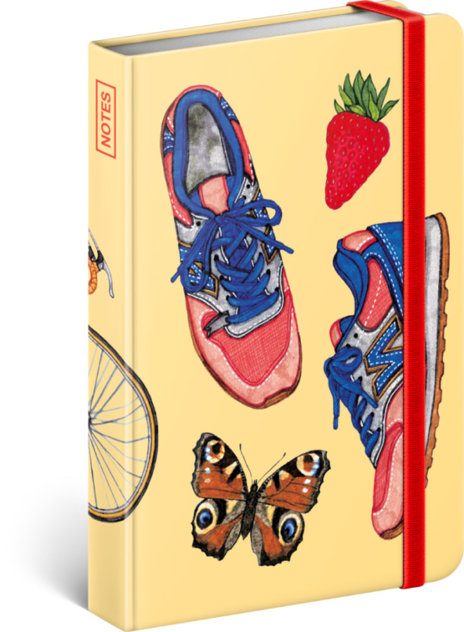 NOTIQUE Notes Tenisky – Kateřina Kynclová, linajkovaný, 11 x 16 cm