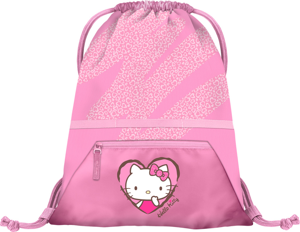 BAAGL Vrecko s priehradkou na zips Hello Kitty Sweet Leopard GRS