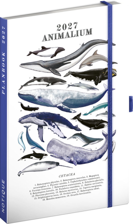 NOTIQUE Planbook planner/notebook Marine Life 2027, 13 x 21 cm