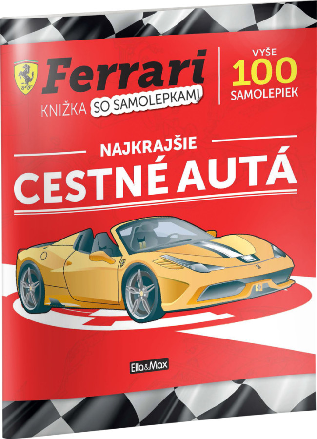 FERRARI, cestné autá – Kniha samolepiek