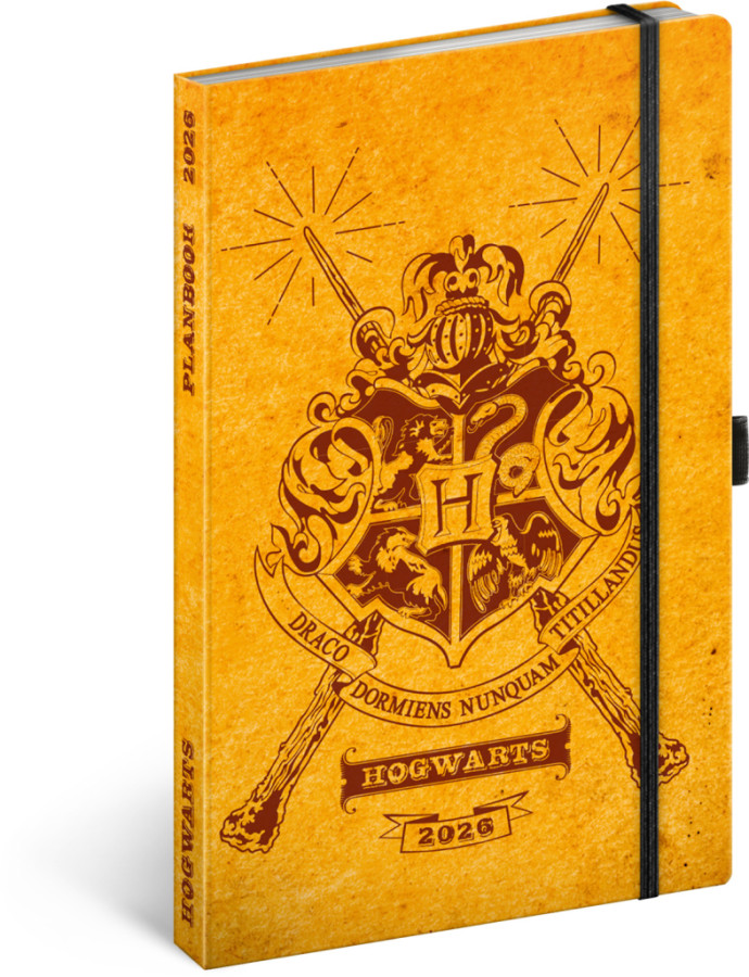 NOTIQUE Planbook diár/notes Harry Potter – Rokfort 2026, 13 x 21 cm