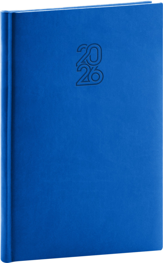 NOTIQUE Týždenný diár Aprint 2026, modrý, 15 x 21 cm