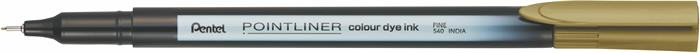 Liner, 0,4 mm, PENTEL "Pointliner", zlatohnedý