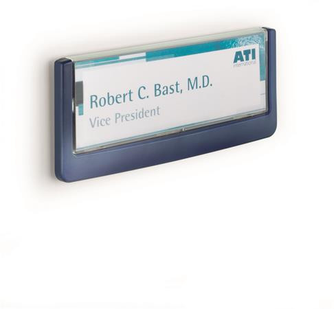 Informačná tabuľka, 149x52,5 mm, DURABLE "CLICK SIGN", modrá