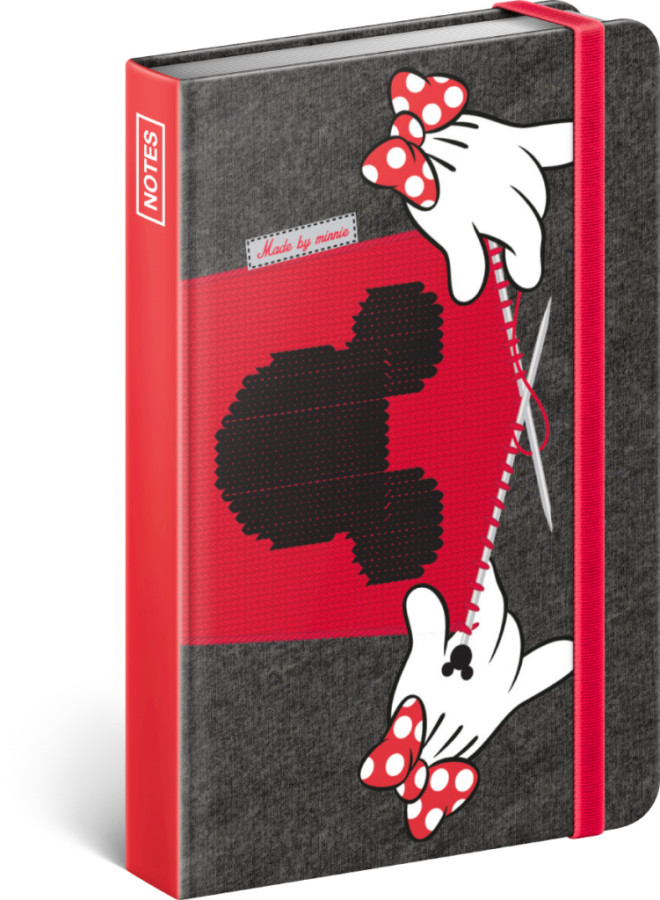 NOTIQUE Notes Minnie, linajkovaný, 11 x 16 cm
