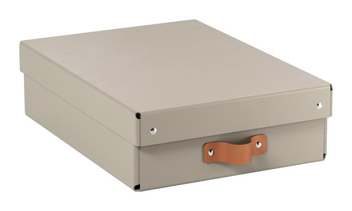 Úložný box, veľkosť M, nízky, LEITZ "Puro", pieskový