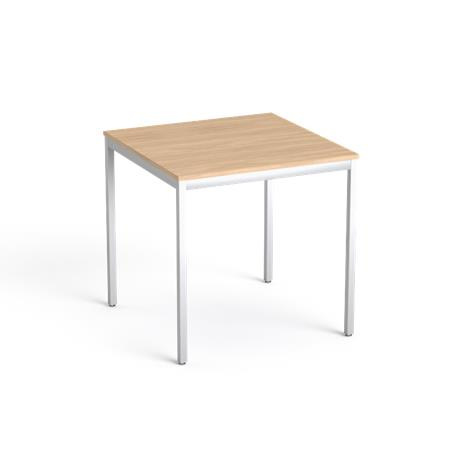 Stôl s kovovými nohami, 75x75 cm, MAYAH "Freedom SV-37", dub