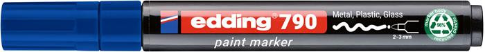 Lakový popisovač, 2-3 mm, PCR, EDDING „790“, modrý