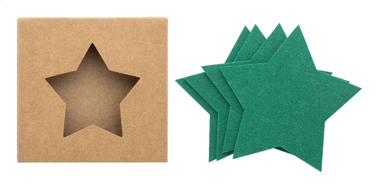 Vagnes chyba vianočných podtáckov z RPET