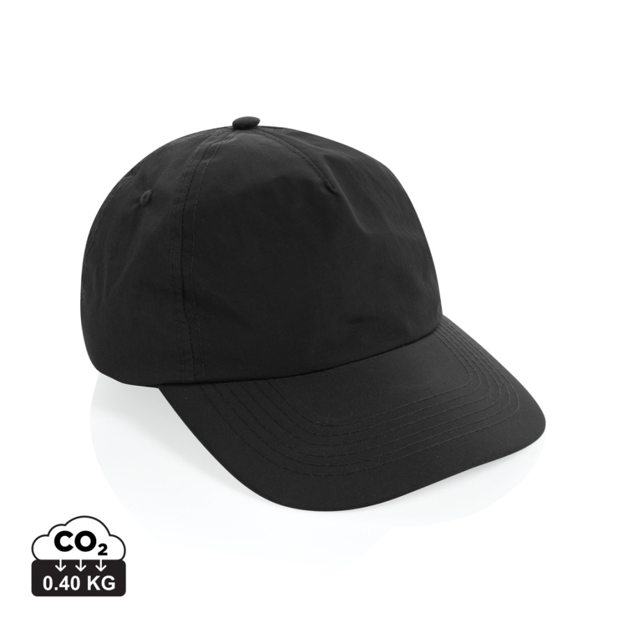 KENTO URBAN RCS dobrodružná 5-panel. šiltovka z rec. nylonu čierna