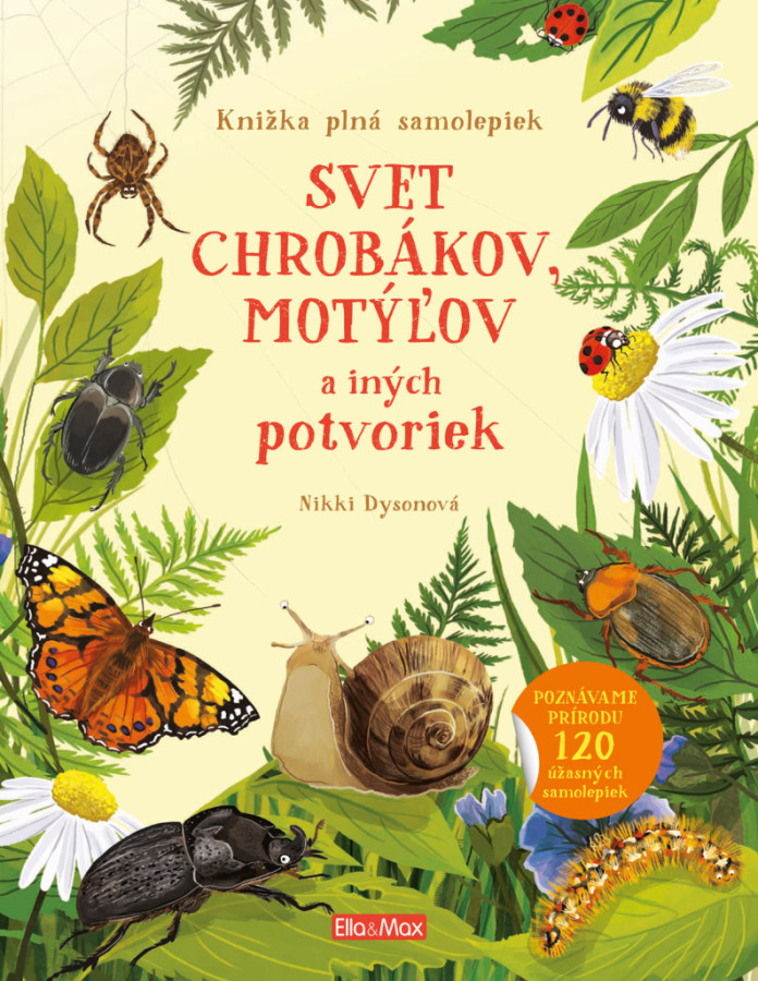 SVET CHROBÁKOV, MOTÝĽOV a iných potvoriek – Kniha samolepiek
