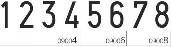 Číslovacia pečiatka, COLOP "09008" 2