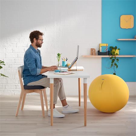 Vankúš na sedenie, ergonomický, LEITZ "Ergo Cosy", zamatová sivá 4