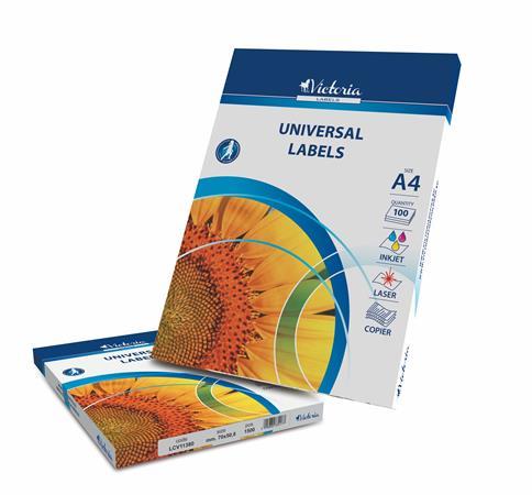 Etikety, univerzálne, 48,5x16,9 mm, VICTORIA, 6800 etikiet/bal 2