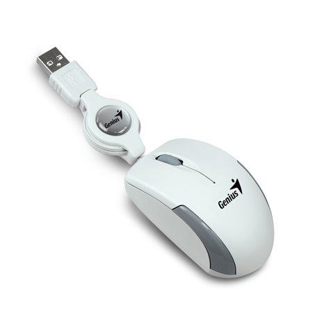 Myš, optická, malá, USB, GENIUS "Micro Traveler", biela 1