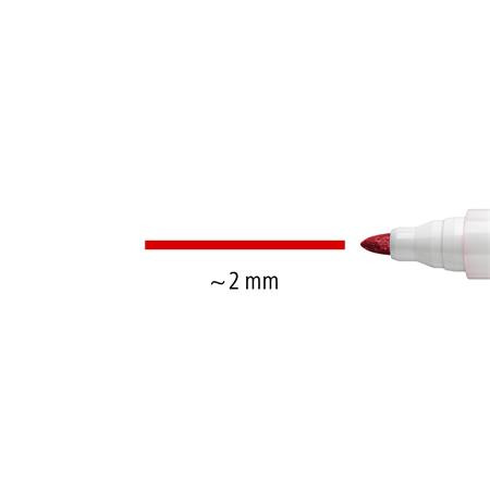 Sada tabulových popisovačov, 2 mm, kužeľový hrot, STAEDTLER "Lumocolor® 351", 8 rôznych fa 5