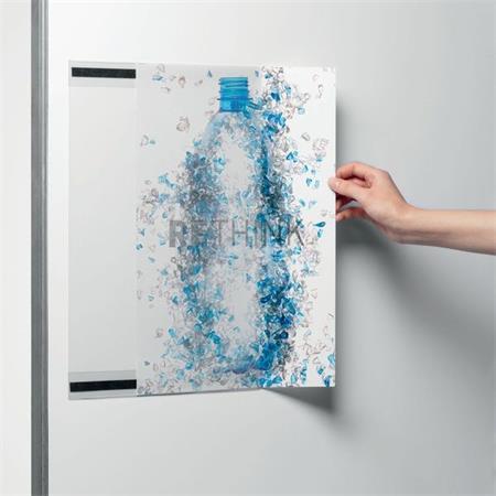 Informačný rám, A3, magnetický, DURABLE "rPET", priehľadná 3
