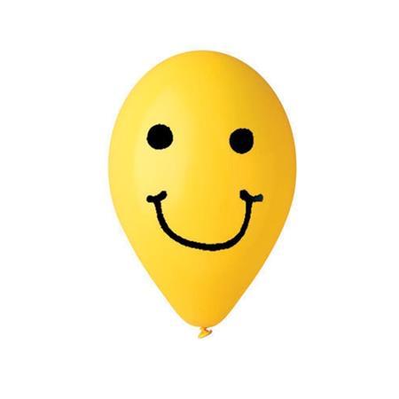 . Balón, 30 cm, smiley, žltý 1