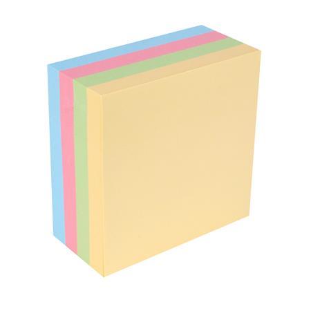 Samolepiaci bloček, 75x75 mm, 400 listov, VICTORIA, pastelová 2