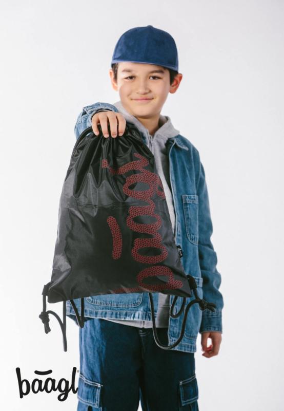 BAAGL SADA 3 Skate Red: batoh, peračník, vrecko 15