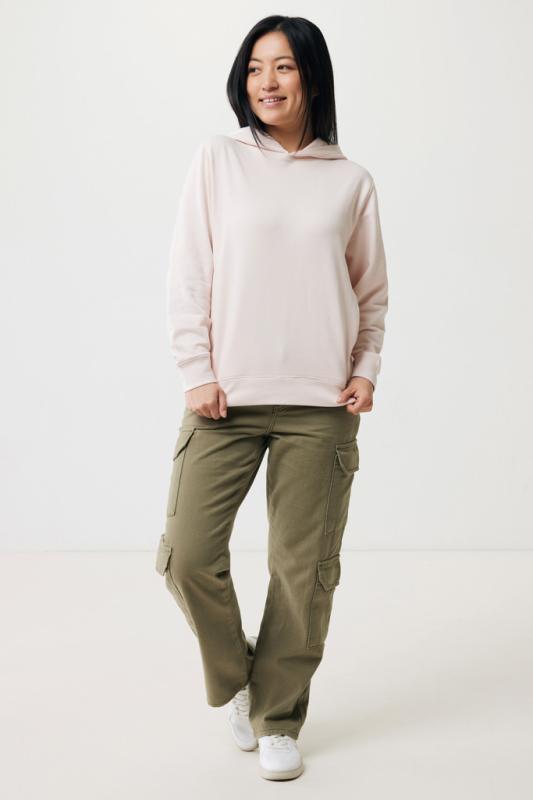 Mikina s bočnými vreckami IQONIQ Yengo z rec. bavlny cloud pink XXXL 6