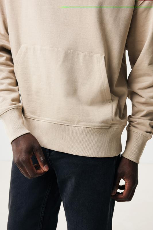 Mikina s kapucňou IQONIQ Yoho relaxed fit z recykl. bavlny desert XL 16
