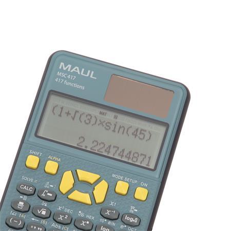 Vrecková kalkulačka, vedecká, 417 funkcií, MAUL "MSC 417" 4