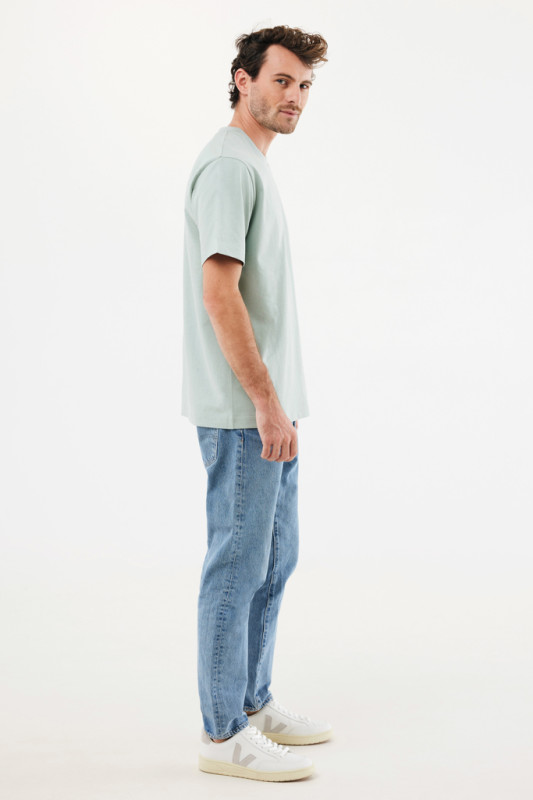 IQONIQ Nikko tričko z hrubej recyklovanej bavlny Iceberg green XXL 6