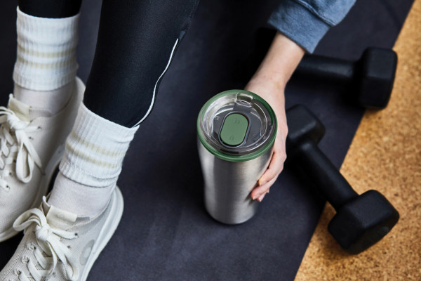 Cestovný nerezový termo hrnček 600ml Black+Blum olivovo zelená 14