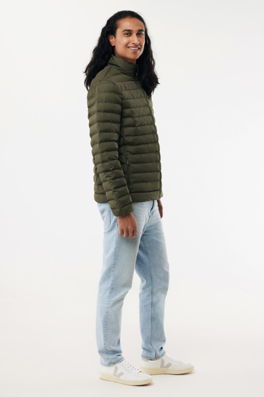 IQONIQ Maiko pánska prešívaná bunda z rec. polyesteru khaki M 6