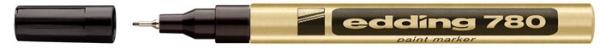 Lakový popisovač, 0,8 mm, EDDING "780", zlatý
