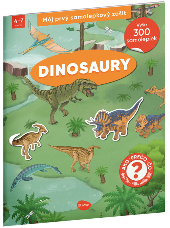 Môj prvý samolepkový zošit – DINOSAURY