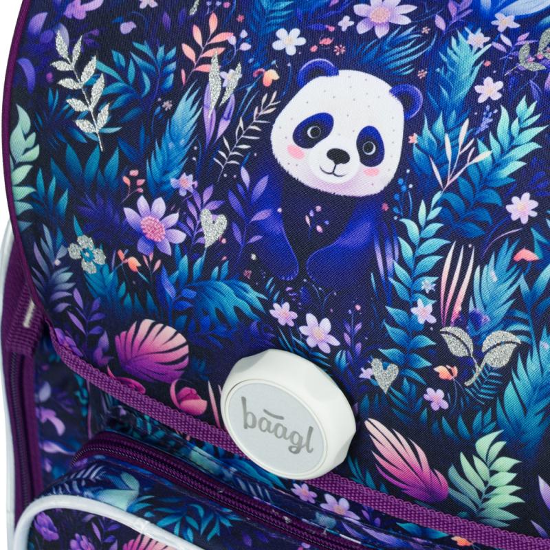 BAAGL Školská aktovka Ergo Jungle Panda 6
