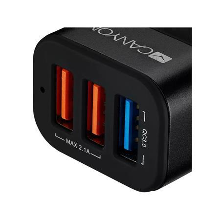 Nabíjačka do auta, 3xUSB, QC 3.0, 2,1A, CANYON "C-07" 2