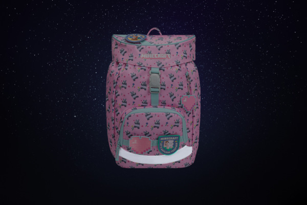 BAAGL SADA 3 Airy Minecraft Panda: batoh, peračník, vrecko 9