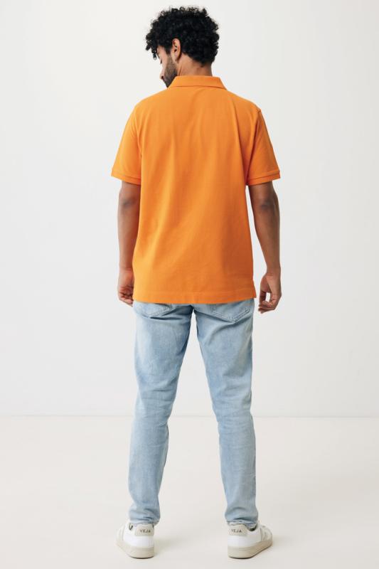 Polo tričko IQONIQ Yosemite z recykl. bavlny oranžová XS 13