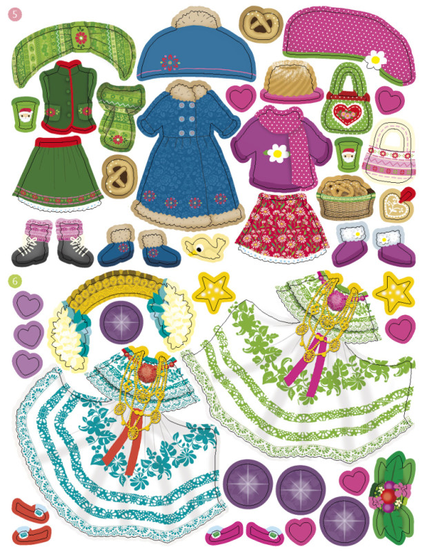 Šaty z celého sveta VIANOCE ─ Kniha samolepiek 8