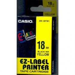 CASIO 18mm x 8m páska žltá-čierna