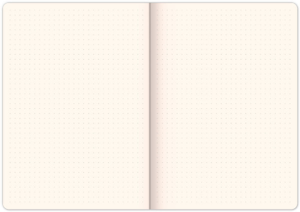 NOTIQUE Notes Vivella Classic modrý/červený, bodkovaný, 15 x 21 cm 1