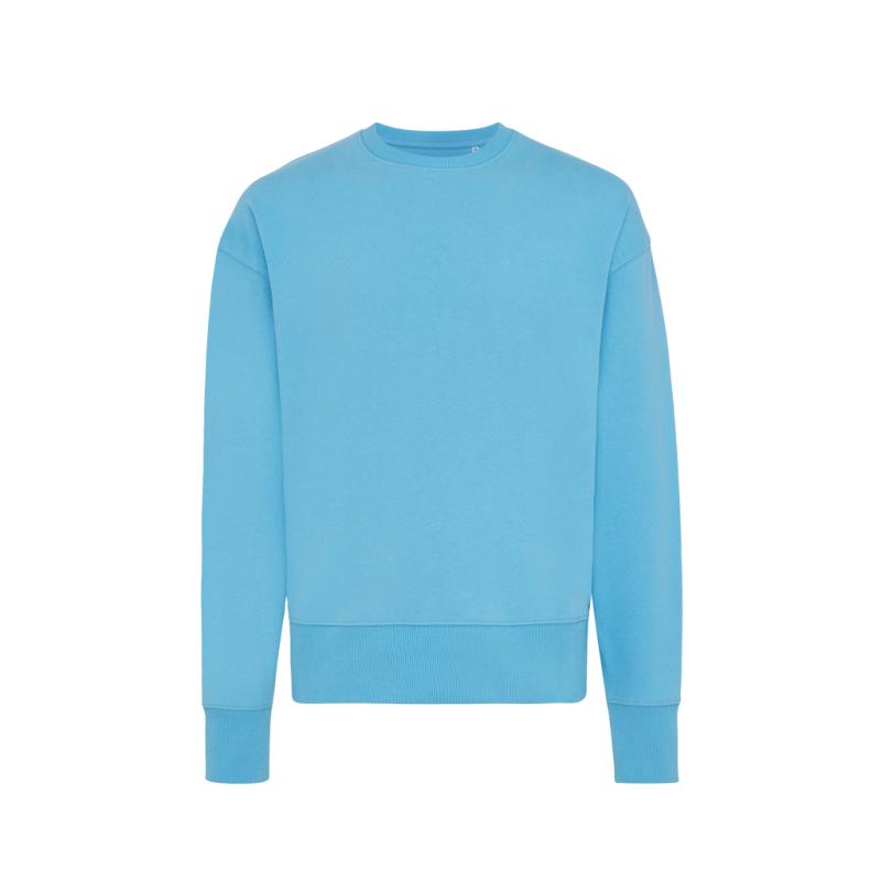 Mikina IQONIQ Kruger relaxed fit z recykl. bavlny tranquil blue XL 1