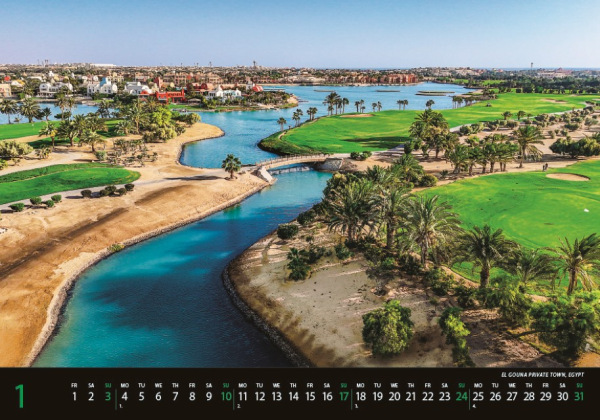 Nástenný kalendár Golf 2027 2