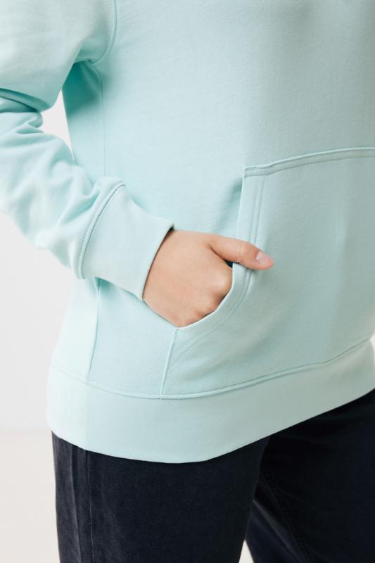 Ľahká mikina s kapucňou IQONIQ Rila z recykl. bavlny crushed mint XXL 10