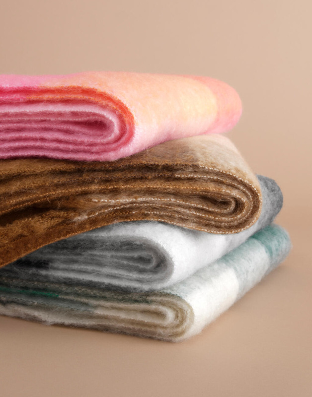 Fluffy Check Scarf 3